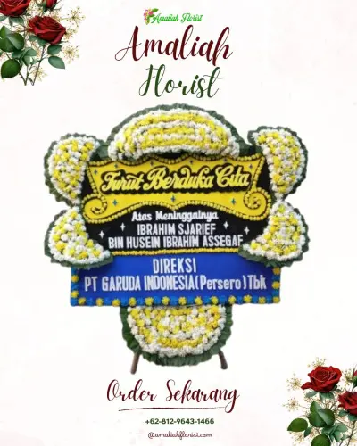 Papan Bunga Duka di Rumah Duka Sepinggan