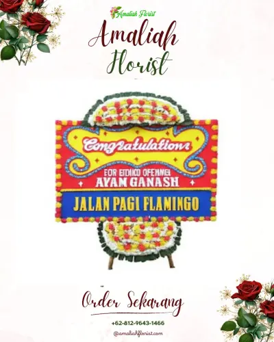 Bunga Papan Congratulation di Rumah Duka Sepinggan